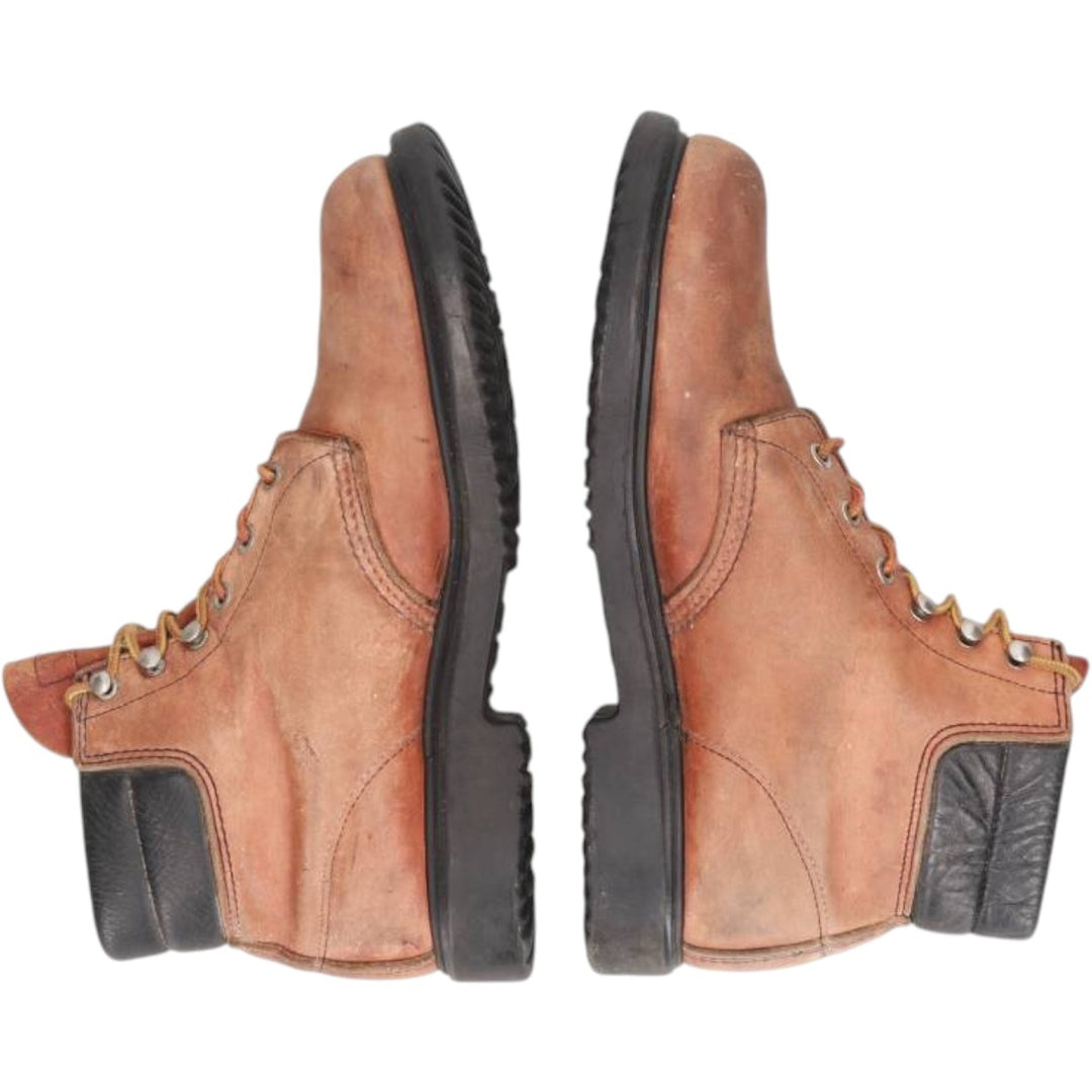 80s-90s Red Wing SuperSole Steel Toe Work Boots, Made in USA, Size 10B (Men's 10.4" equivalent), Vintage /saa017140 Men's 26.5cm unclear brown type Vintage Second Hand