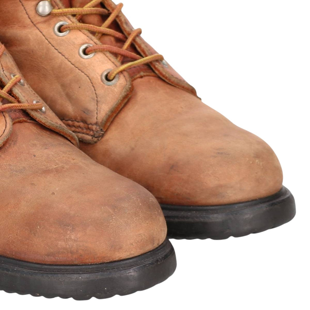 80s-90s Red Wing SuperSole Steel Toe Work Boots, Made in USA, Size 10B (Men's 10.4" equivalent), Vintage /saa017140 Men's 26.5cm unclear brown type Vintage Second Hand