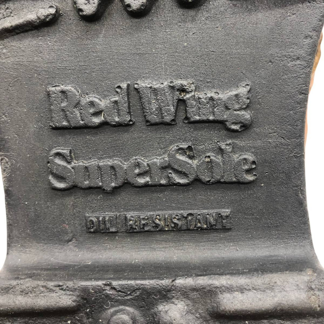80s-90s Red Wing SuperSole Steel Toe Work Boots, Made in USA, Size 10B (Men's 10.4" equivalent), Vintage /saa017140 Men's 26.5cm unclear brown type Vintage Second Hand