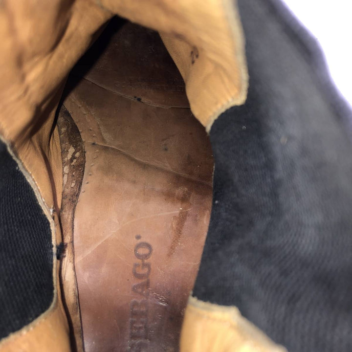 Sebago side-gore boots, size 8 1/2 Men's 26.5cm unclear black type Vintage Second Hand