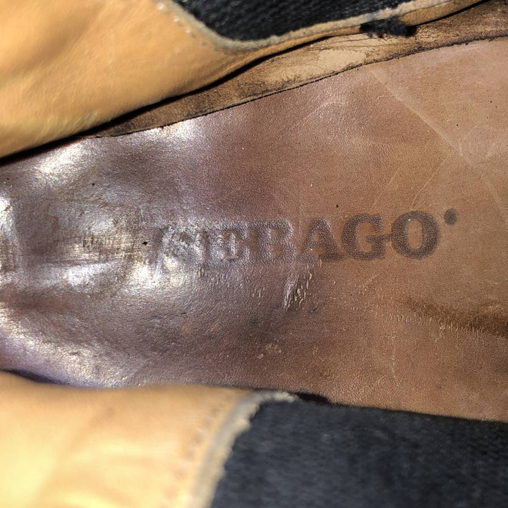 Sebago side-gore boots, size 8 1/2 Men's 26.5cm unclear black type Vintage Second Hand