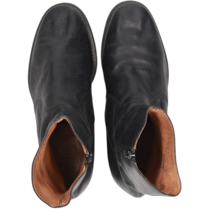 Sanders side-zip boots, made in England, size 8 Men's 26.5cm unclear black type Vintage Second Hand