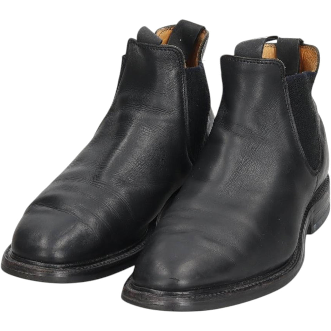 Grenson side-gore boots, made in England. Men's 27.0cm unclear black type Vintage Second Hand