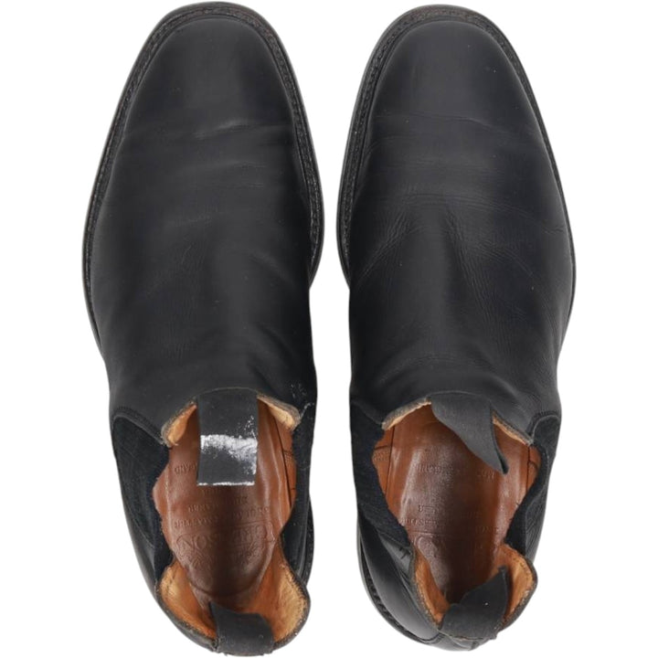 Grenson side-gore boots, made in England. Men's 27.0cm unclear black type Vintage Second Hand