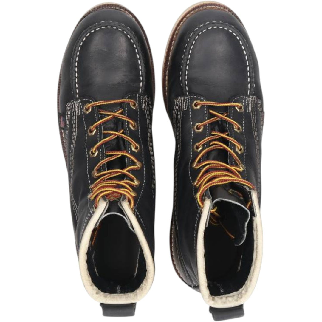 THOROGOOD Steel Toe Work Boots, Made in USA, Size 10 (2E) Men's 28.0cm unclear black type Vintage Second Hand