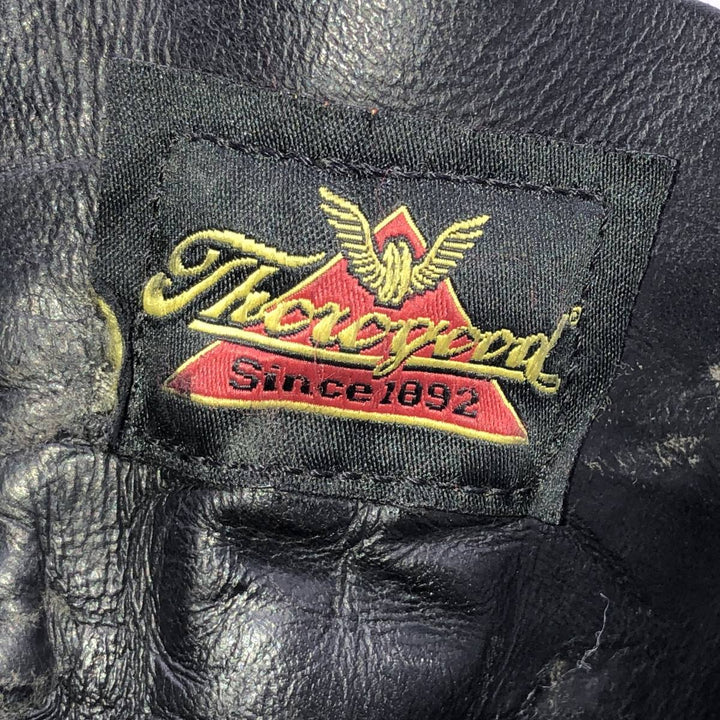 THOROGOOD Steel Toe Work Boots, Made in USA, Size 10 (2E) Men's 28.0cm unclear black type Vintage Second Hand
