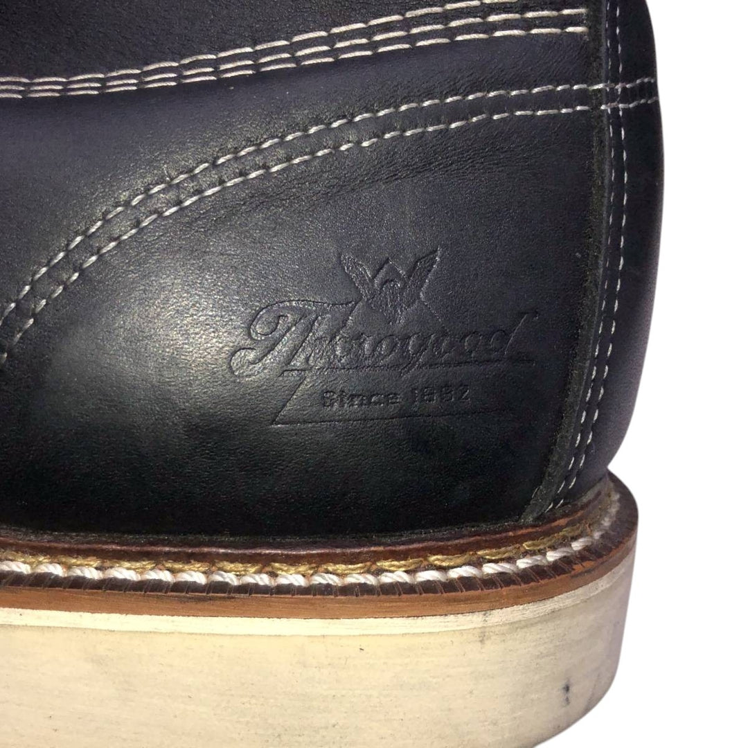 THOROGOOD Steel Toe Work Boots, Made in USA, Size 10 (2E) Men's 28.0cm unclear black type Vintage Second Hand