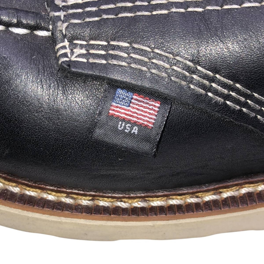 THOROGOOD Steel Toe Work Boots, Made in USA, Size 10 (2E) Men's 28.0cm unclear black type Vintage Second Hand
