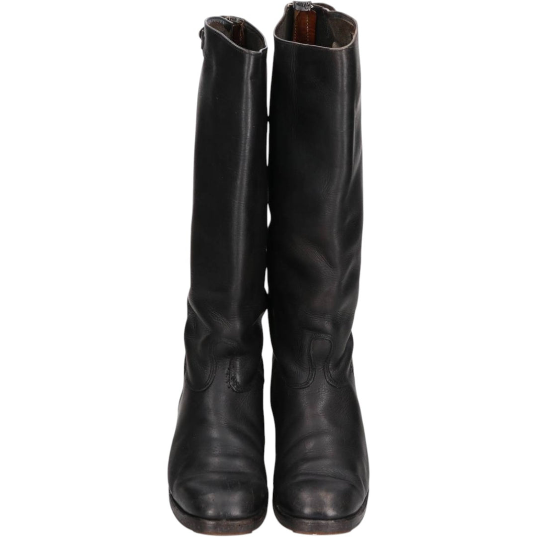 Jockey riding boots, long boots Men's 25.0cm unclear black type Vintage Second Hand