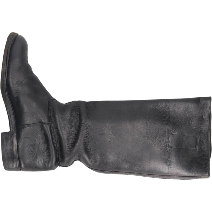 Jockey riding boots, long boots Men's 25.0cm unclear black type Vintage Second Hand