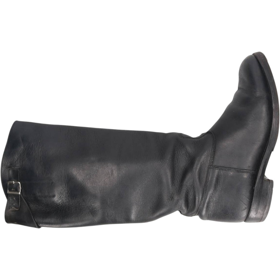 Jockey riding boots, long boots Men's 25.0cm unclear black type Vintage Second Hand