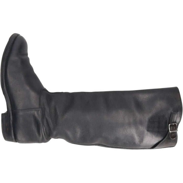 Jockey riding boots, long boots Men's 25.0cm unclear black type Vintage Second Hand