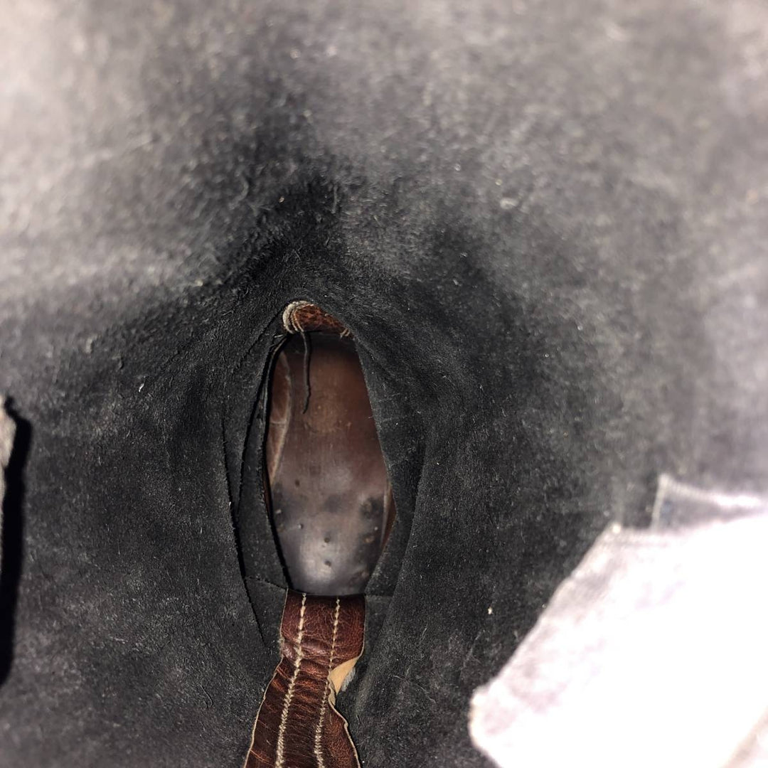 Jockey riding boots, long boots Men's 25.0cm unclear black type Vintage Second Hand