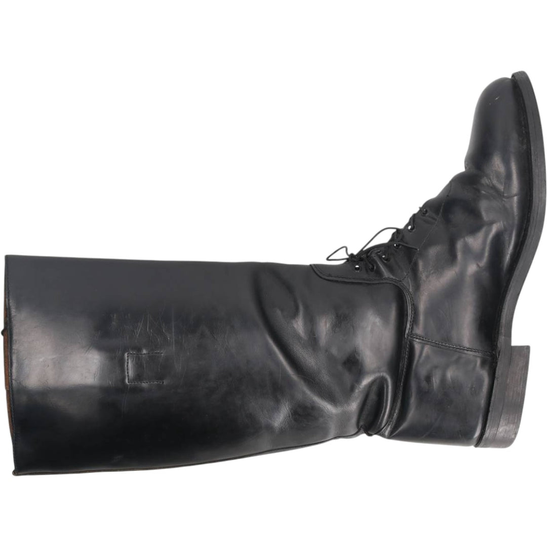 ~90s Service Riding Apparel Jockey Riding Boots, Long Boots, Made in USA, Size 10 1/2 E (Men's equivalent to 11.2"), Vintage /saa017157 Men's 28.5cm genuine leather black type Vintage Second Hand