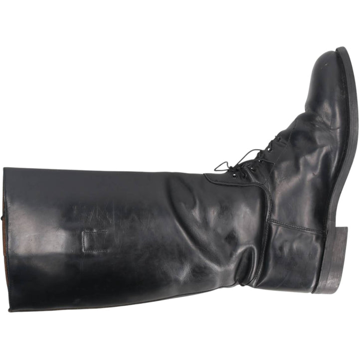~90s Service Riding Apparel Jockey Riding Boots, Long Boots, Made in USA, Size 10 1/2 E (Men's equivalent to 11.2"), Vintage /saa017157 Men's 28.5cm genuine leather black type Vintage Second Hand