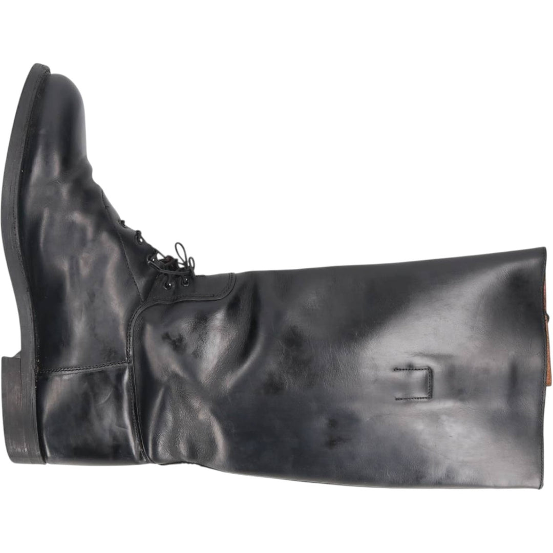 ~90s Service Riding Apparel Jockey Riding Boots, Long Boots, Made in USA, Size 10 1/2 E (Men's equivalent to 11.2"), Vintage /saa017157 Men's 28.5cm genuine leather black type Vintage Second Hand