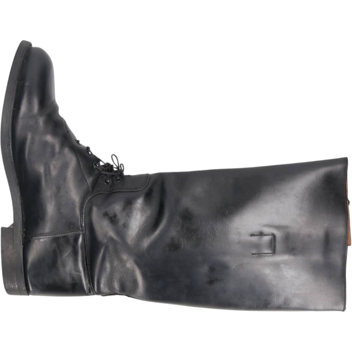 ~90s Service Riding Apparel Jockey Riding Boots, Long Boots, Made in USA, Size 10 1/2 E (Men's equivalent to 11.2"), Vintage /saa017157 Men's 28.5cm genuine leather black type Vintage Second Hand