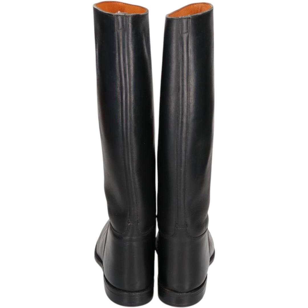 Hawkins The House of Hawkins Jockey Riding Boots, Long Boots, Made in England, Size 8E Men's 26.0cm unclear black type Vintage Second Hand