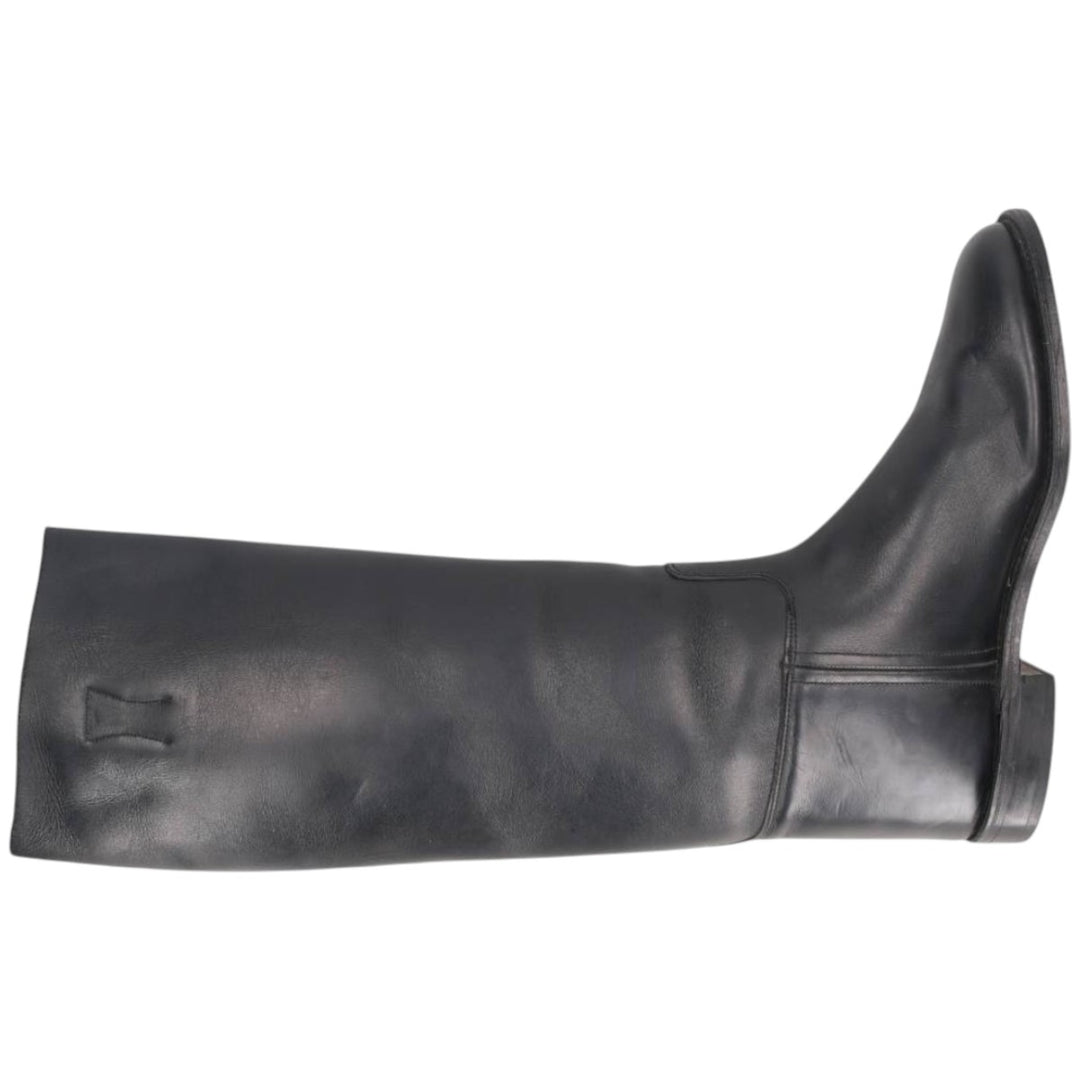 Hawkins The House of Hawkins Jockey Riding Boots, Long Boots, Made in England, Size 8E Men's 26.0cm unclear black type Vintage Second Hand