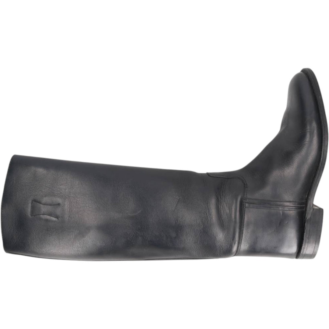 Hawkins The House of Hawkins Jockey Riding Boots, Long Boots, Made in England, Size 8E Men's 26.0cm unclear black type Vintage Second Hand
