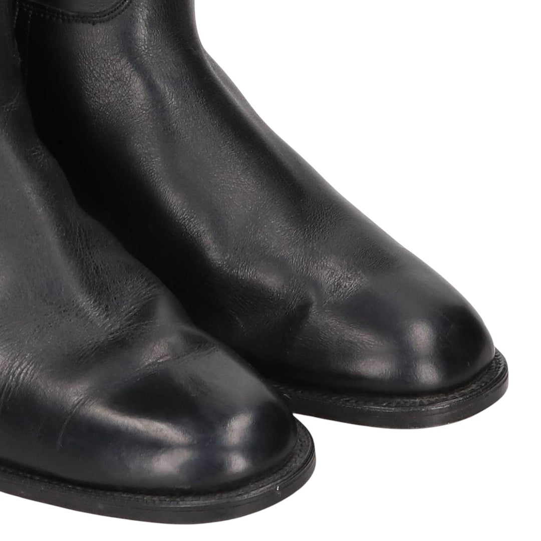 Hawkins The House of Hawkins Jockey Riding Boots, Long Boots, Made in England, Size 8E Men's 26.0cm unclear black type Vintage Second Hand