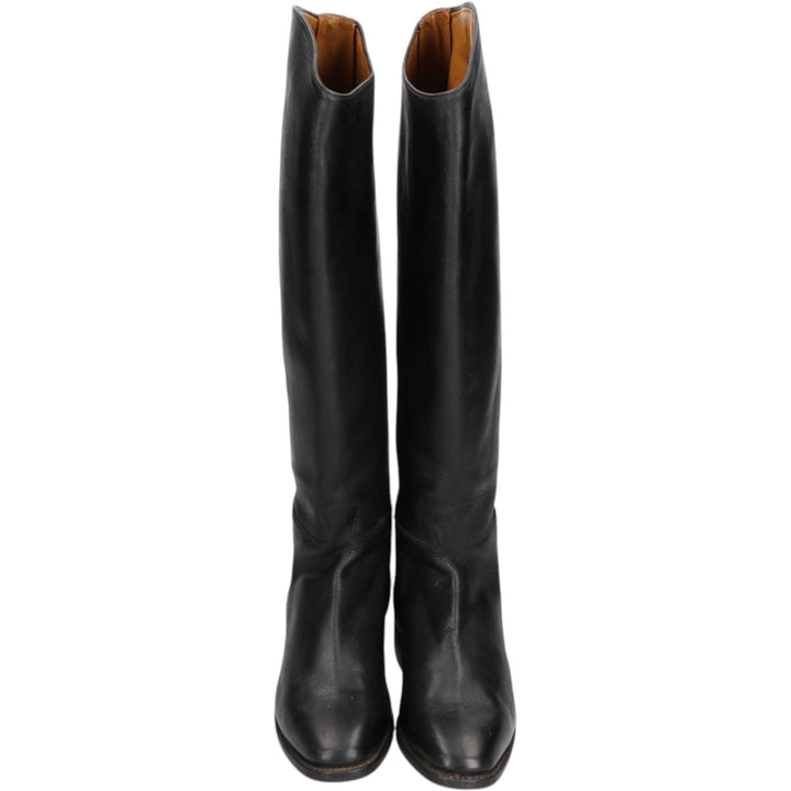 Cavallo Jockey Riding Boots, Size 39 Women's 24.5cm unclear black type Vintage Second Hand