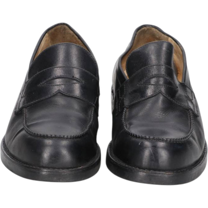Yanko coin loafers, size 9 1/2 Men's 27.5cm genuine leather black type Vintage Second Hand