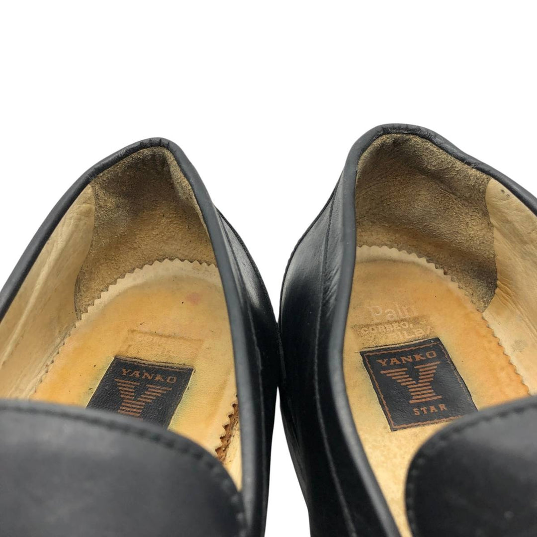 Yanko coin loafers, size 9 1/2 Men's 27.5cm genuine leather black type Vintage Second Hand