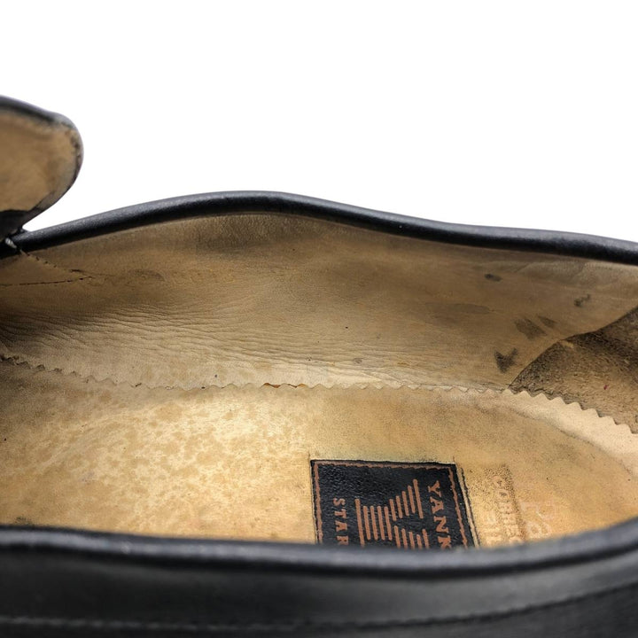 Yanko coin loafers, size 9 1/2 Men's 27.5cm genuine leather black type Vintage Second Hand