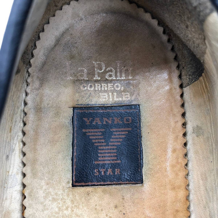 Yanko coin loafers, size 9 1/2 Men's 27.5cm genuine leather black type Vintage Second Hand