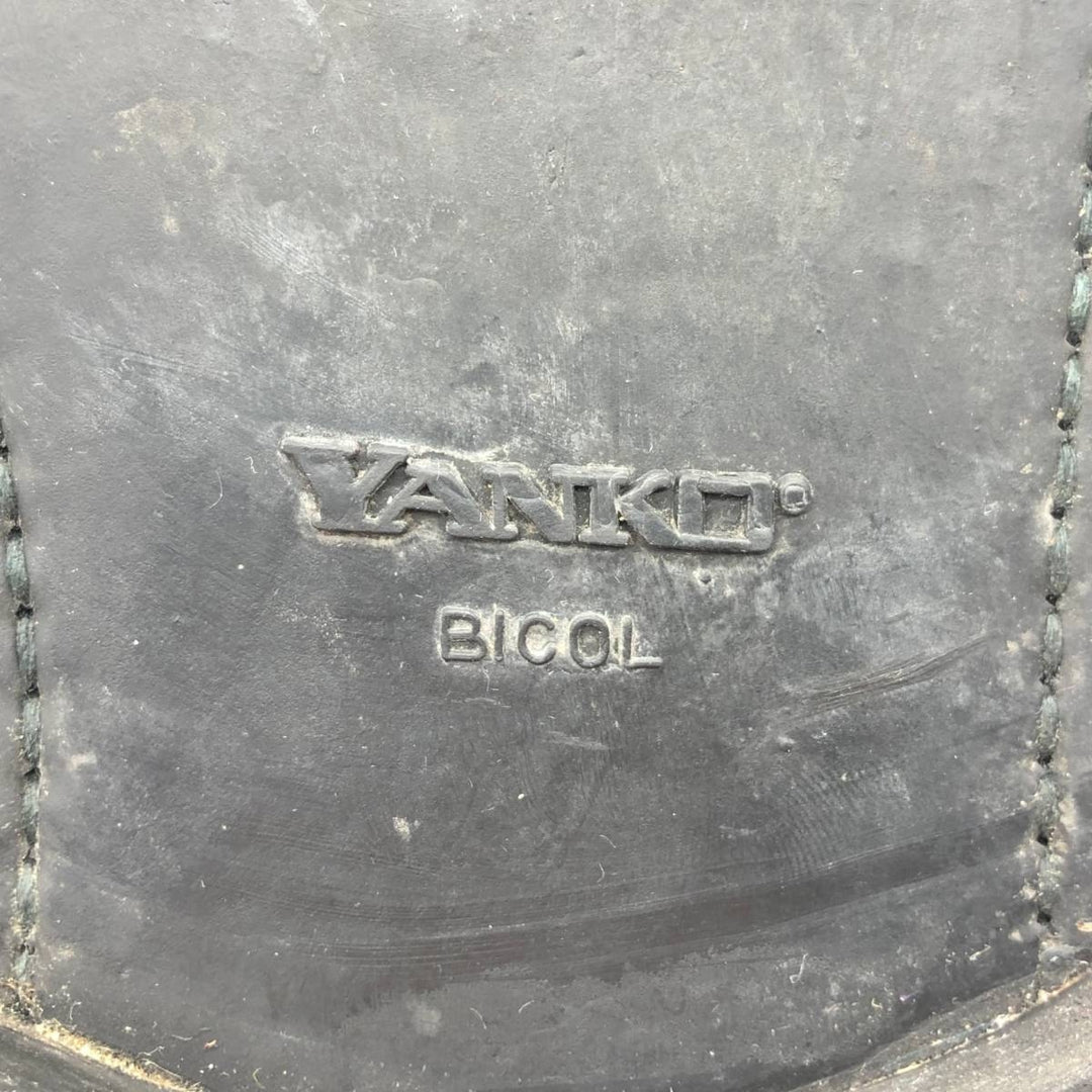Yanko coin loafers, size 9 1/2 Men's 27.5cm genuine leather black type Vintage Second Hand