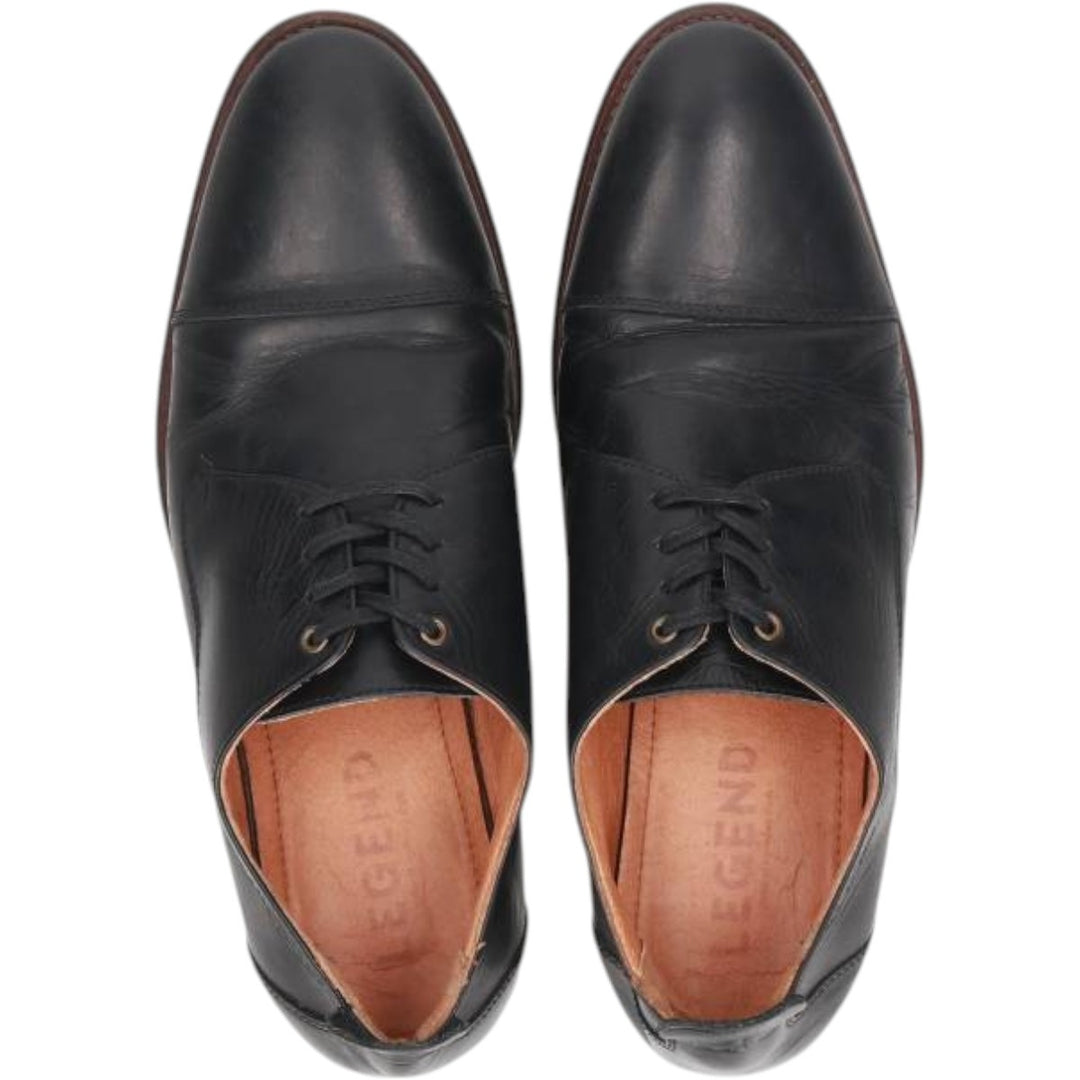 LEGEND Straight Tip Shoes, Size 42 Men's 26.0cm genuine leather black type Vintage Second Hand