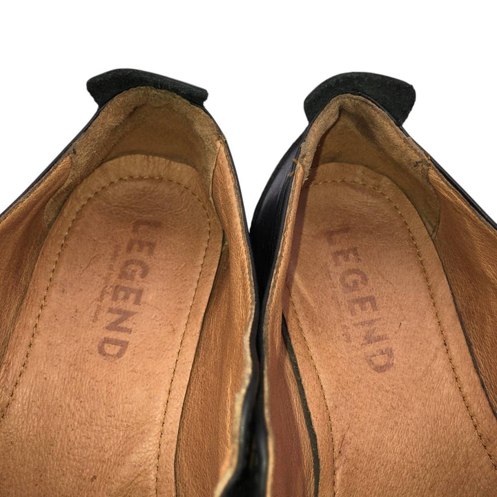 LEGEND Straight Tip Shoes, Size 42 Men's 26.0cm genuine leather black type Vintage Second Hand