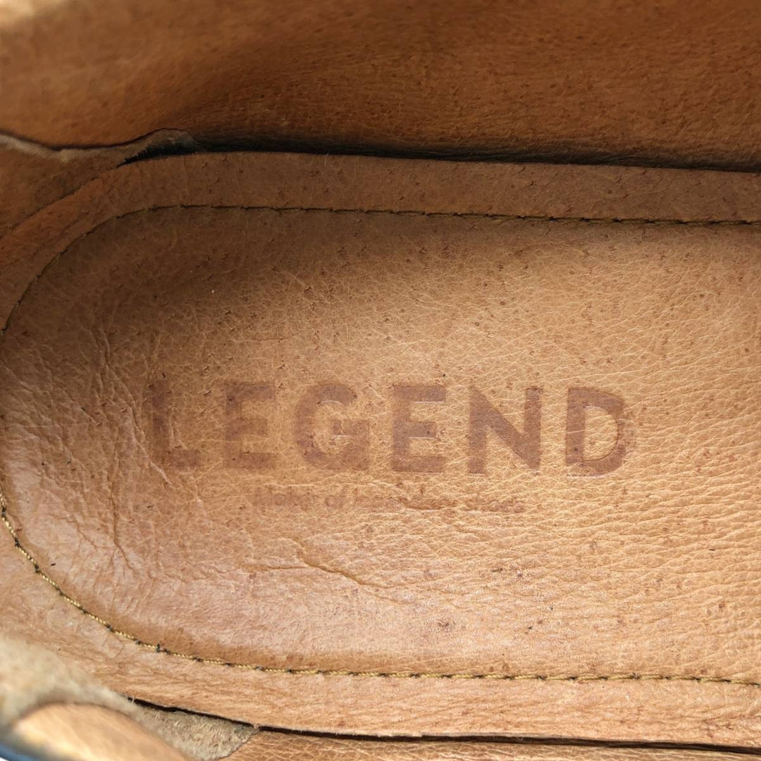 LEGEND Straight Tip Shoes, Size 42 Men's 26.0cm genuine leather black type Vintage Second Hand