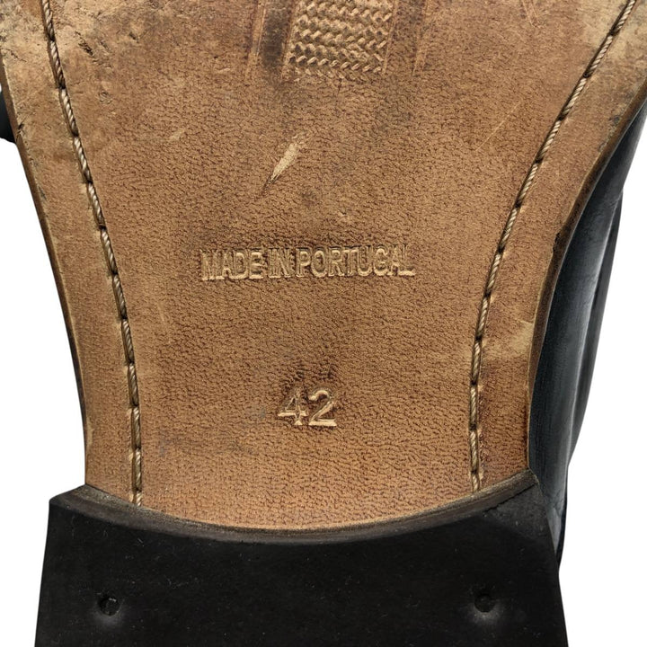 LEGEND Straight Tip Shoes, Size 42 Men's 26.0cm genuine leather black type Vintage Second Hand