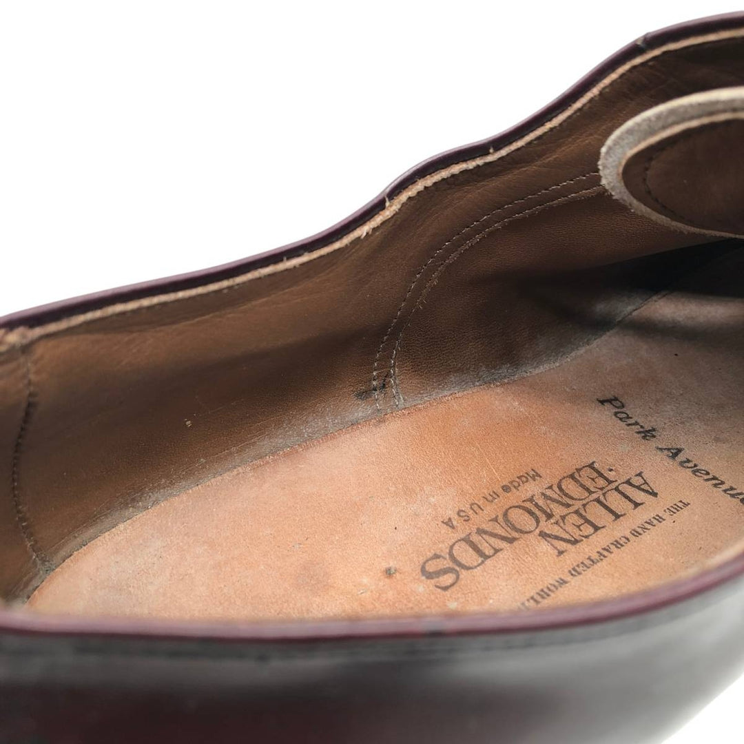 Allen Edmonds Park Avenue Straight Tip Shoes, Made in USA, Size 10 1/2 EEE Men's 28.5cm unclear burgundy type Vintage Second Hand