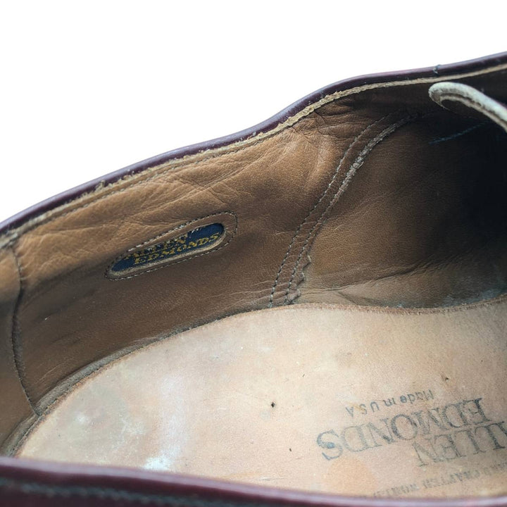 Allen Edmonds Park Avenue Straight Tip Shoes, Made in USA, Size 10 1/2 EEE Men's 28.5cm unclear burgundy type Vintage Second Hand