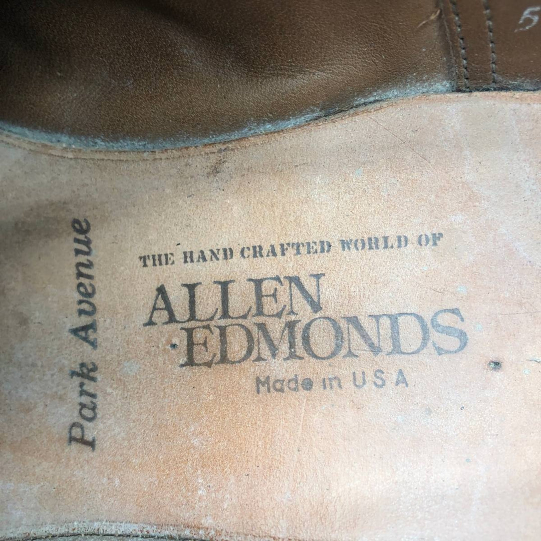 Allen Edmonds Park Avenue Straight Tip Shoes, Made in USA, Size 10 1/2 EEE Men's 28.5cm unclear burgundy type Vintage Second Hand