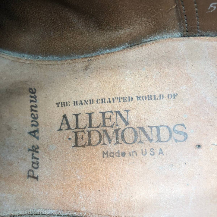 Allen Edmonds Park Avenue Straight Tip Shoes, Made in USA, Size 10 1/2 EEE Men's 28.5cm unclear burgundy type Vintage Second Hand
