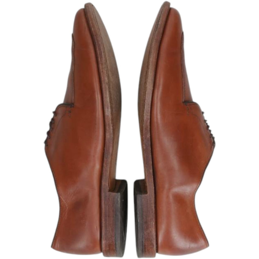 Allen Edmonds Delray U-tip shoes, made in the USA, size 9 1/2 D Men's 27.5cm genuine leather red type reddish brown Vintage Second Hand