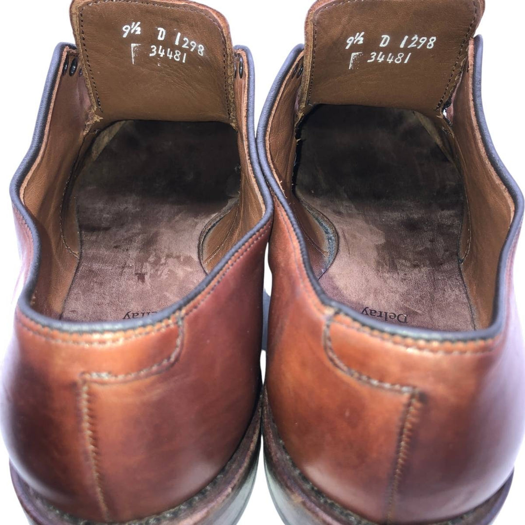 Allen Edmonds Delray U-tip shoes, made in the USA, size 9 1/2 D Men's 27.5cm genuine leather red type reddish brown Vintage Second Hand
