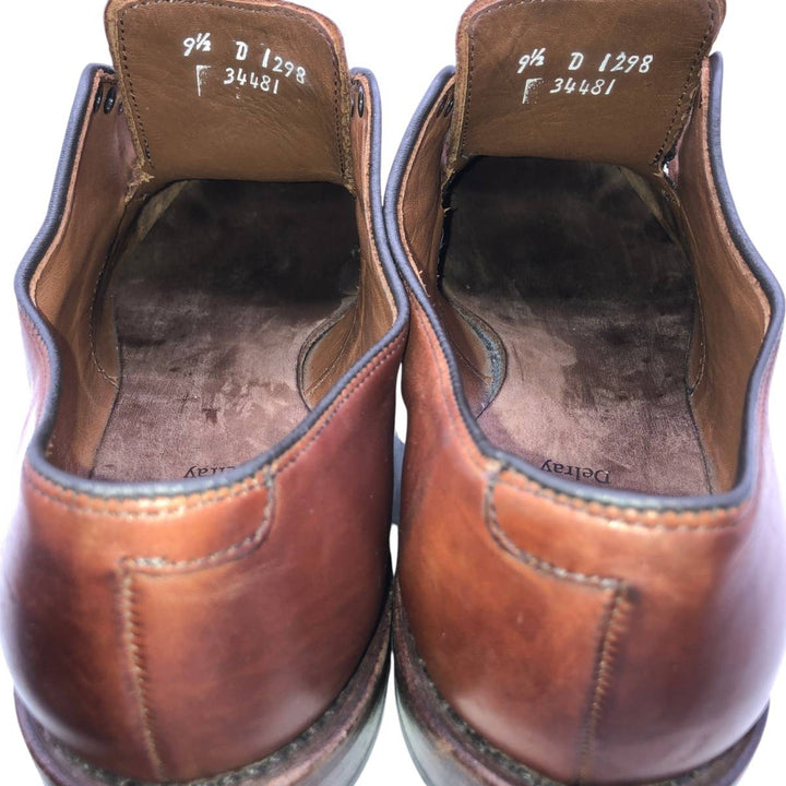 Allen Edmonds Delray U-tip shoes, made in the USA, size 9 1/2 D Men's 27.5cm genuine leather red type reddish brown Vintage Second Hand