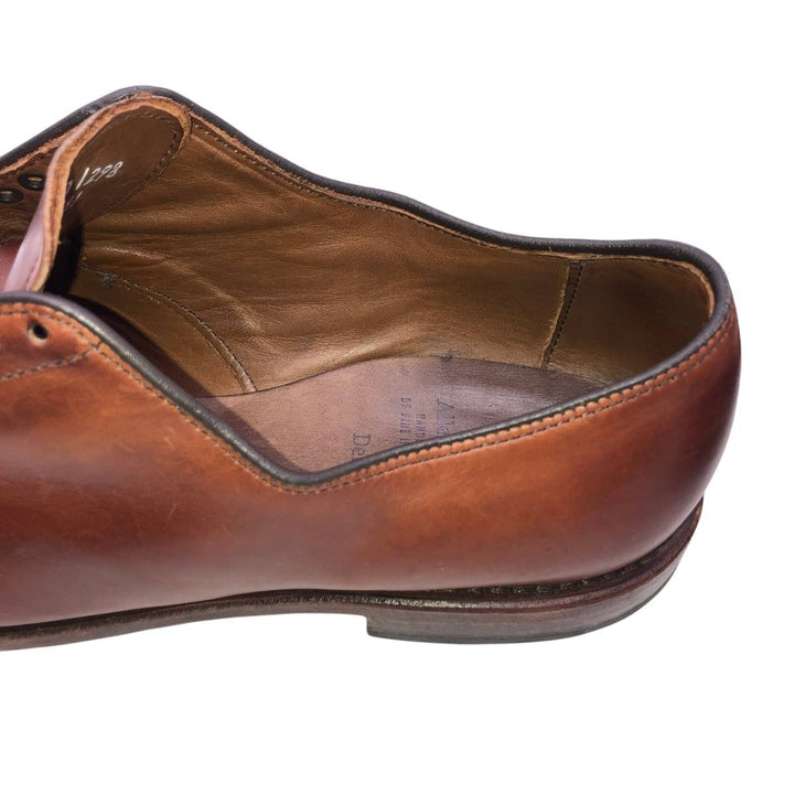 Allen Edmonds Delray U-tip shoes, made in the USA, size 9 1/2 D Men's 27.5cm genuine leather red type reddish brown Vintage Second Hand