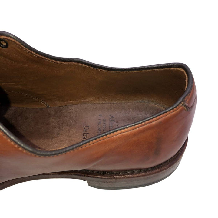 Allen Edmonds Delray U-tip shoes, made in the USA, size 9 1/2 D Men's 27.5cm genuine leather red type reddish brown Vintage Second Hand