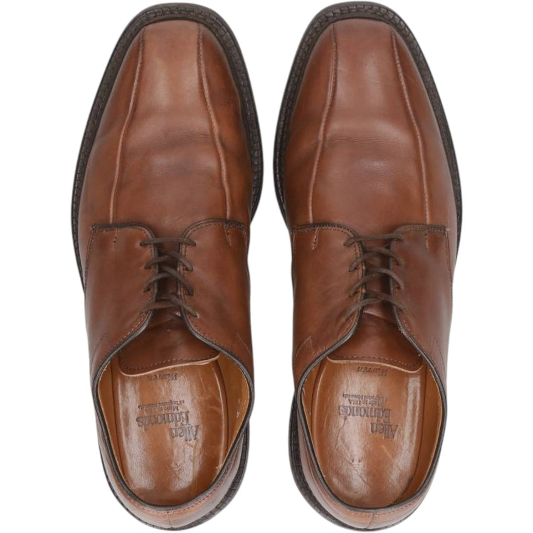 Allen Edmonds Warren Swirl Tip Leather Shoes, Made in USA, Size 8 1/2 D Men's 26.5cm unclear brown type Vintage Second Hand
