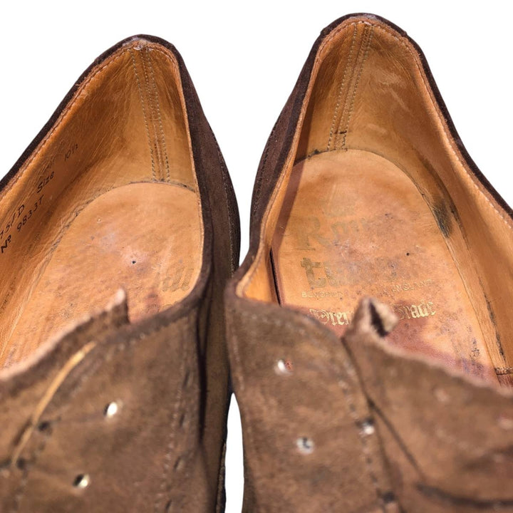 Cheaney Royal Tweed Straight Tip Shoes, Made in England, Size 10 1/2 Men's 29.0cm unclear brown type Vintage Second Hand