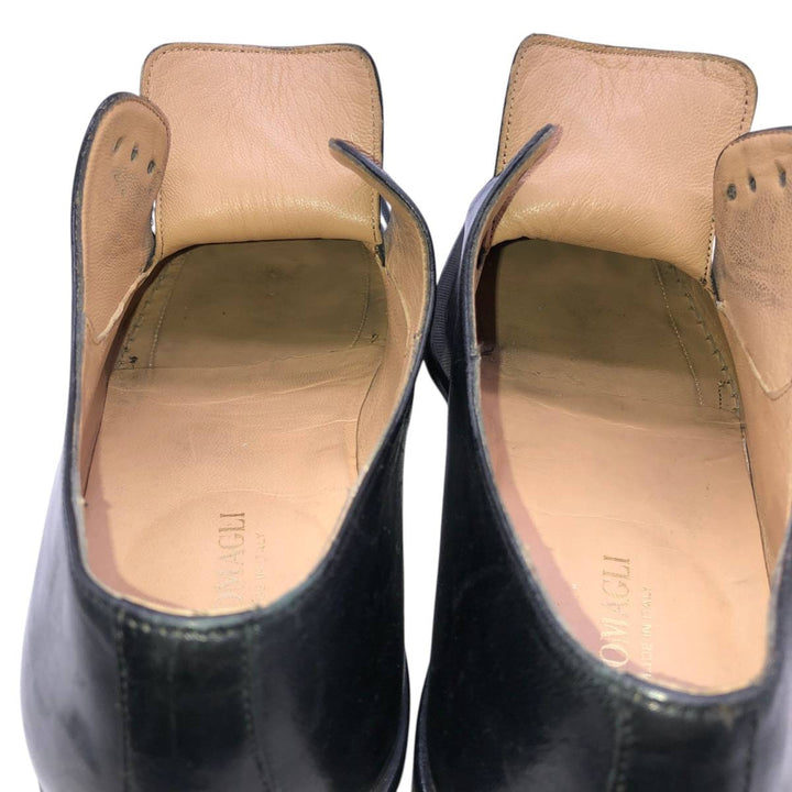 Bruno Magli BISHOP Handmade U-tip Shoes, Made in Italy, Size 9 1/2 M Men's 27.5cm unclear black type Vintage Second Hand