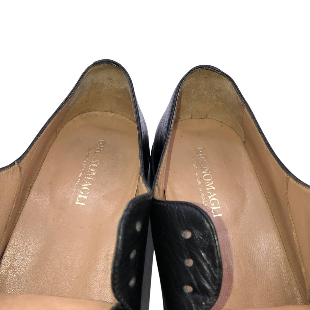 Bruno Magli BISHOP Handmade U-tip Shoes, Made in Italy, Size 9 1/2 M Men's 27.5cm unclear black type Vintage Second Hand