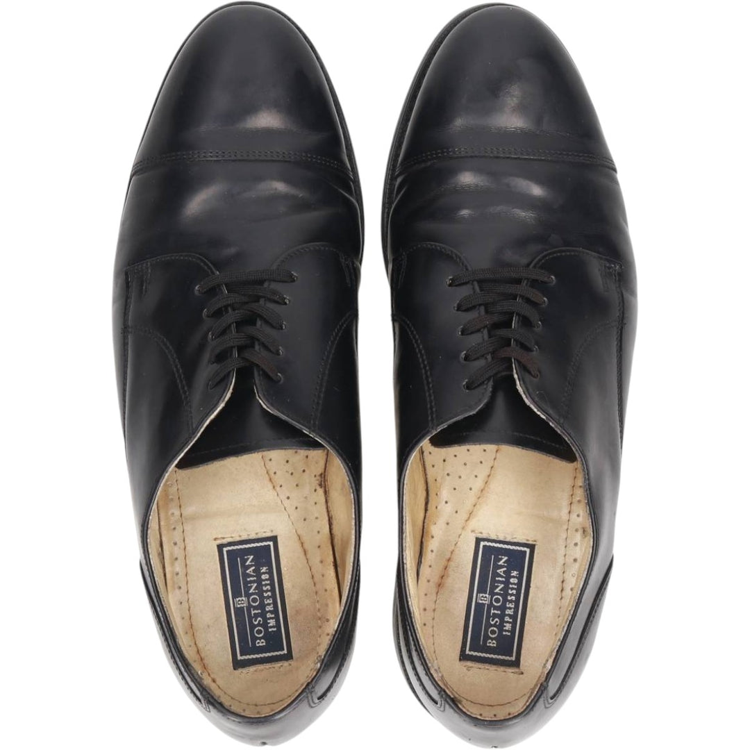 Bostonian straight-tip shoes, made in the USA, size 9 1/2 Men's 28.0cm genuine leather black type Vintage Second Hand