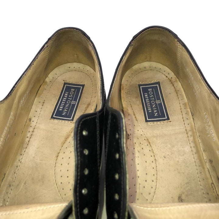 Bostonian straight-tip shoes, made in the USA, size 9 1/2 Men's 28.0cm genuine leather black type Vintage Second Hand